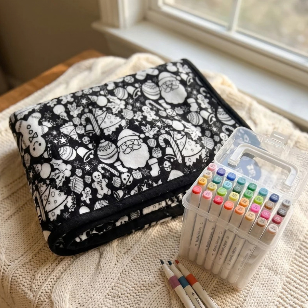 ColorMe Blanket + 24 Coloring Markers Set