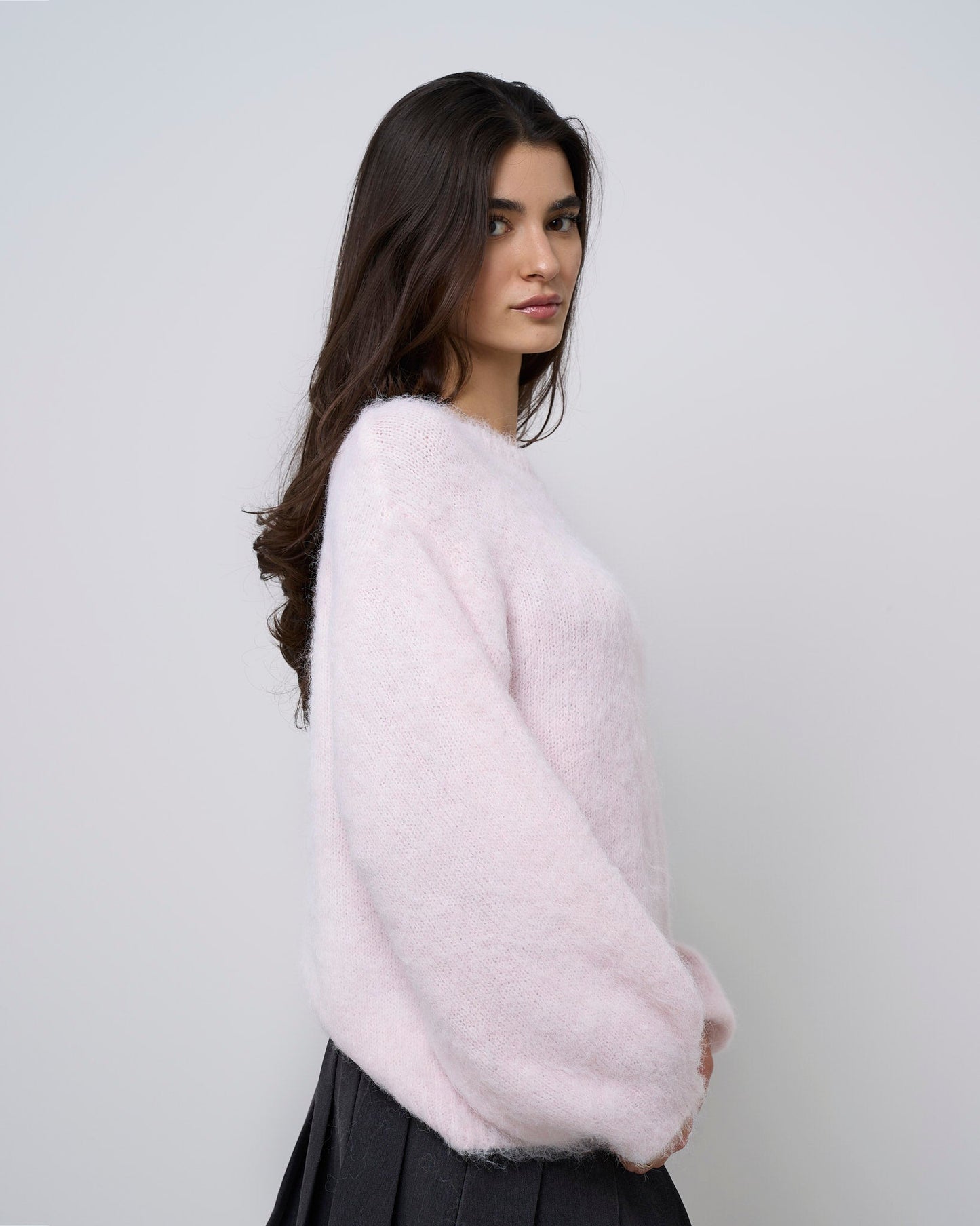 Off-Shoulder Knit Sweater
