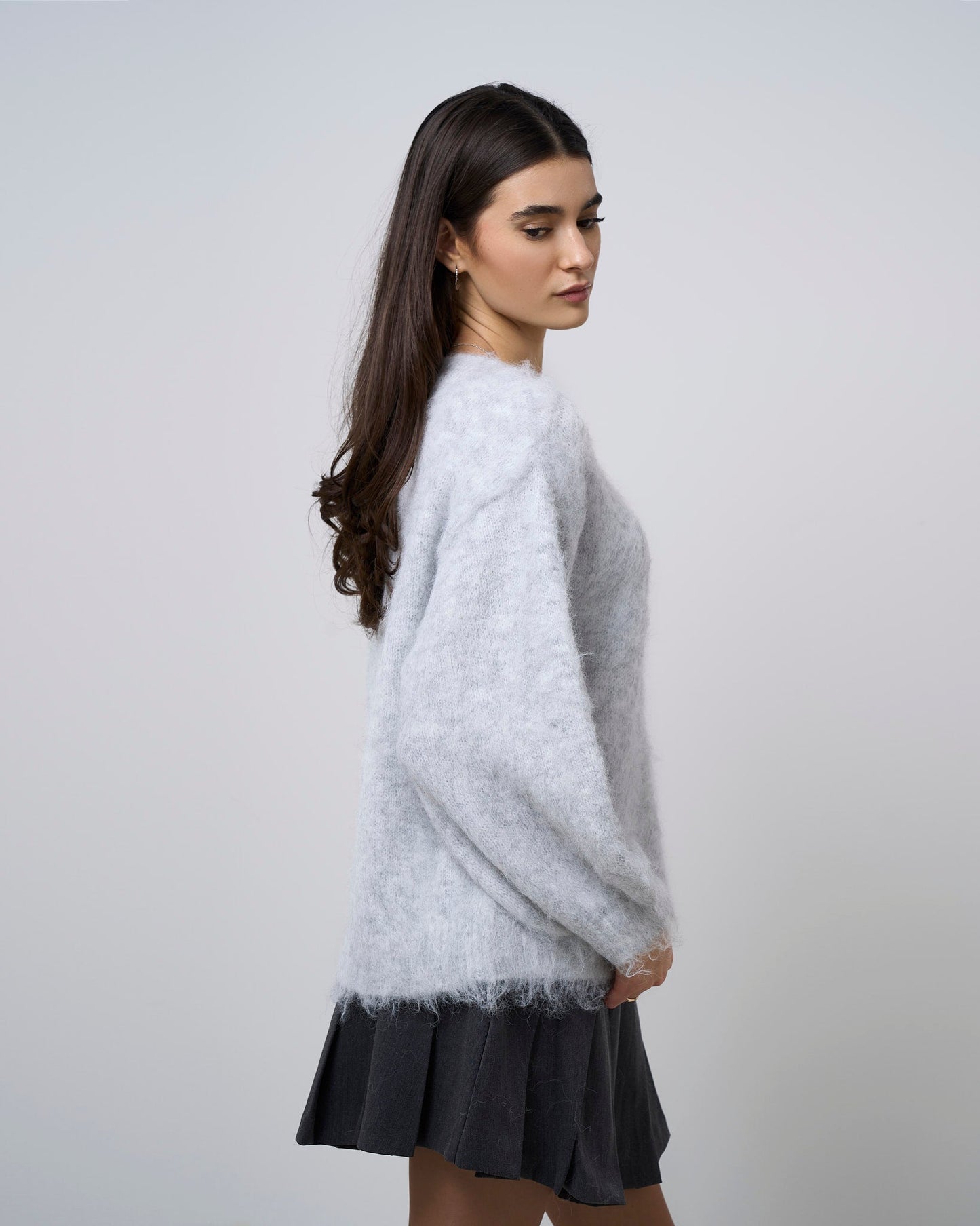 Off-Shoulder Knit Sweater