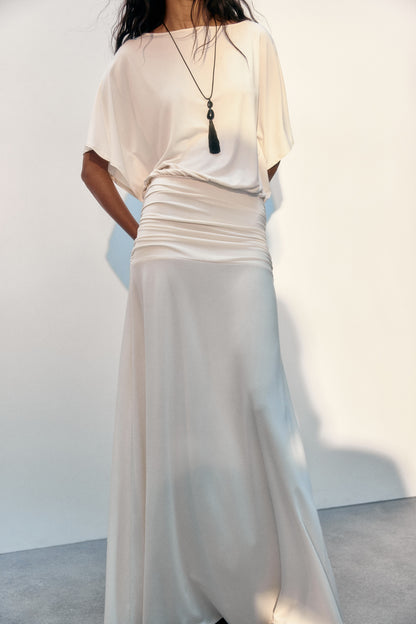 Draped Maxi Dress