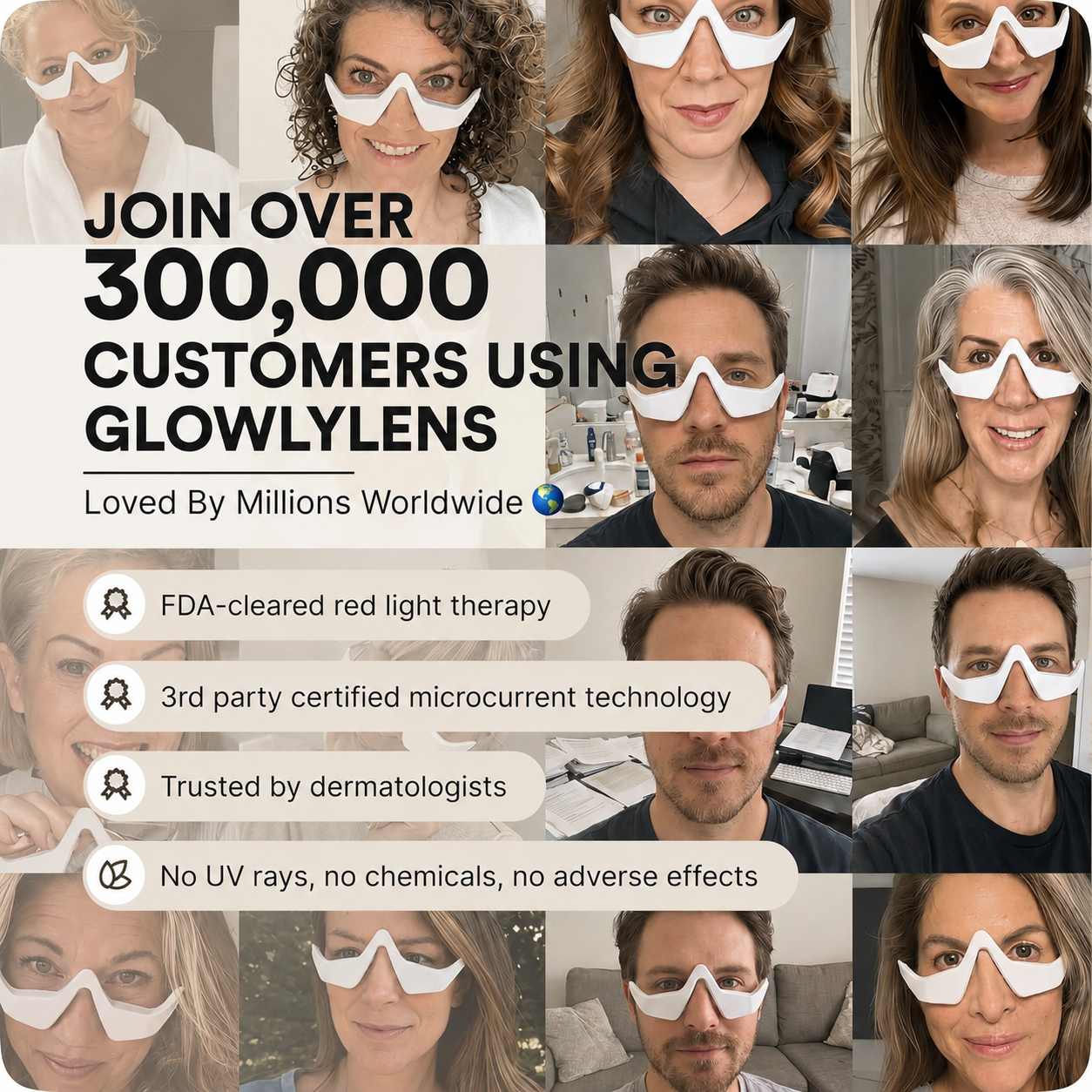 Kronhaus Redlight + Microcurrent Glasses