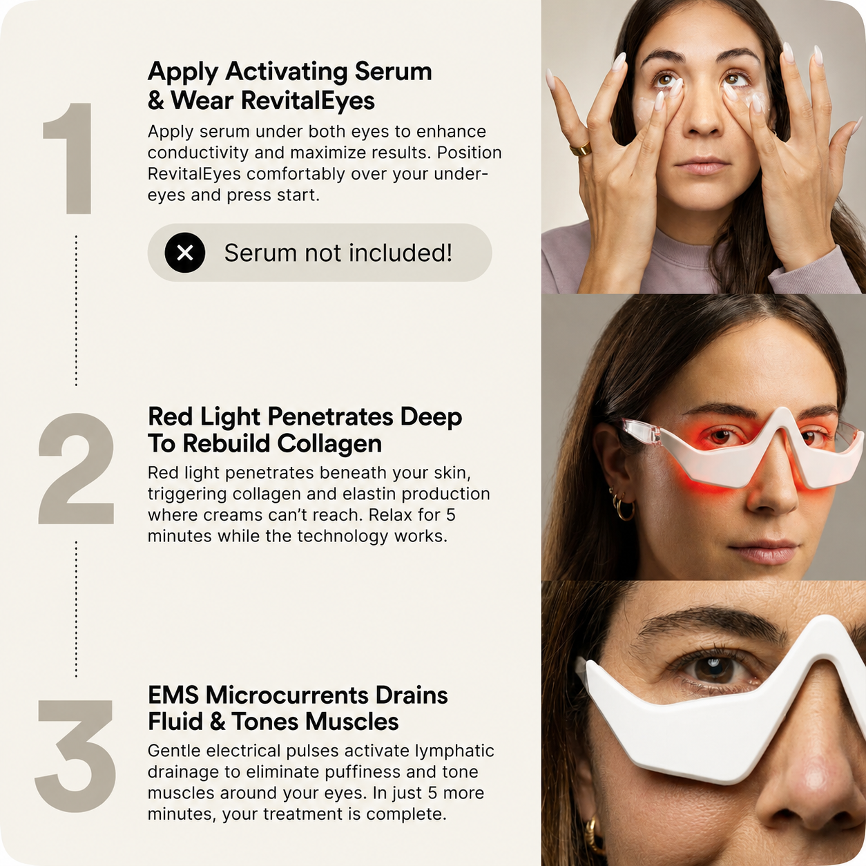Kronhaus Redlight + Microcurrent Glasses