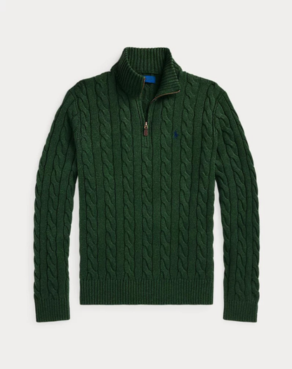Cable Knit Quarter-Zip