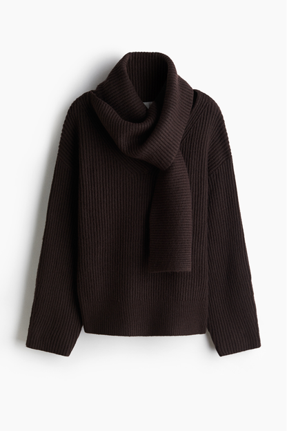 Knit Scarf Sweater