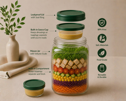 Shake & Serve Salad Jar