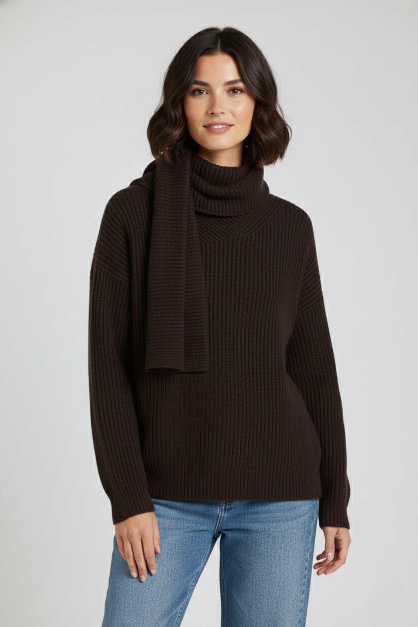 Knit Scarf Sweater