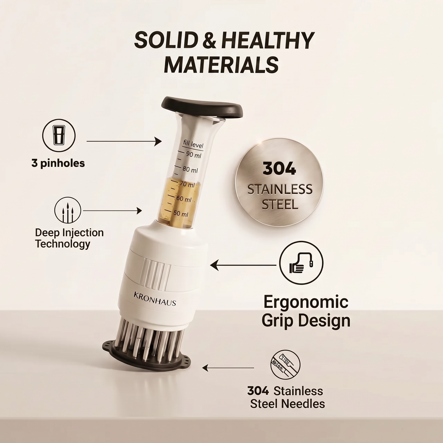 Kronhaus™ Marinade Injector