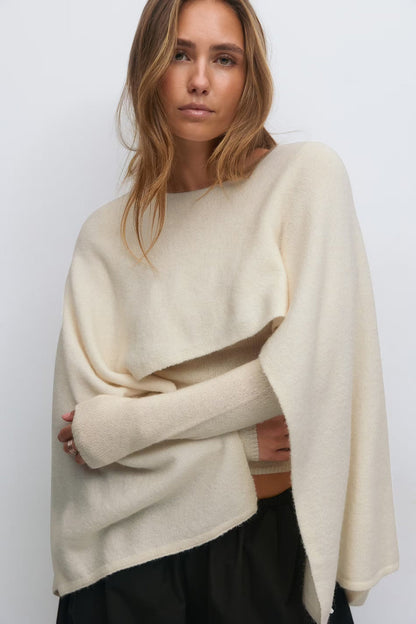 Knitted Cape Top